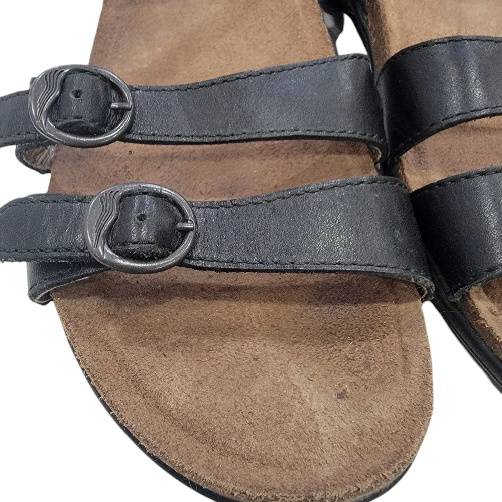 Dansko Janis Black Leather Ankle Strap Sandals Comfortable Women’s Size … - Picture 10 of 17